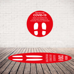 Sticker de Marquage au Sol aux Normes CE (COVID-19)